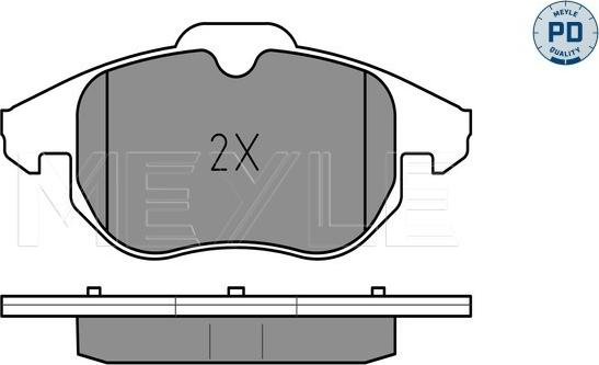 Meyle 025 234 0220/PD - Brake Pad Set, disc brake onlydrive.pro