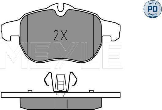 Meyle 025 234 0220/PD - Brake Pad Set, disc brake onlydrive.pro