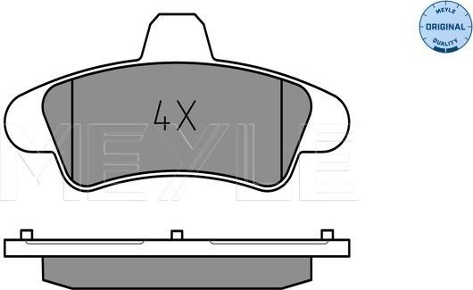 Meyle 025 234 1015/A - Brake Pad Set, disc brake onlydrive.pro