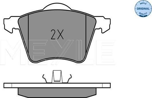 Meyle 025 234 1819/W - Piduriklotsi komplekt,ketaspidur onlydrive.pro