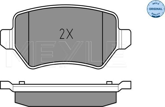 Meyle 025 234 1715/W - Brake Pad Set, disc brake onlydrive.pro