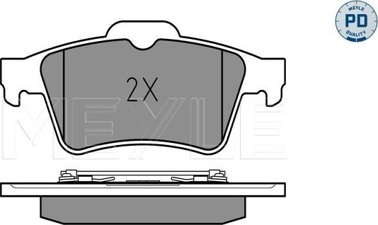 Meyle 025 234 8216/PD - Brake Pad Set, disc brake onlydrive.pro