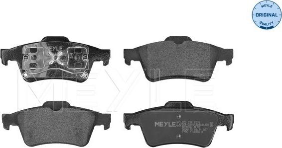 Meyle 025 234 8216 - Brake Pad Set, disc brake onlydrive.pro