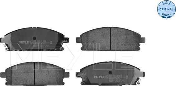 Meyle 025 234 2016/W - Brake Pad Set, disc brake onlydrive.pro