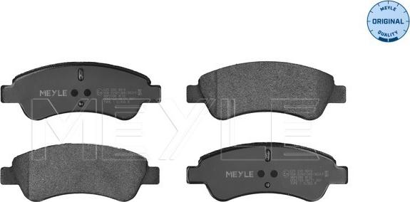Meyle 025 235 9919 - Brake Pad Set, disc brake onlydrive.pro