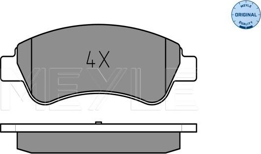 Meyle 025 235 9919 - Brake Pad Set, disc brake onlydrive.pro