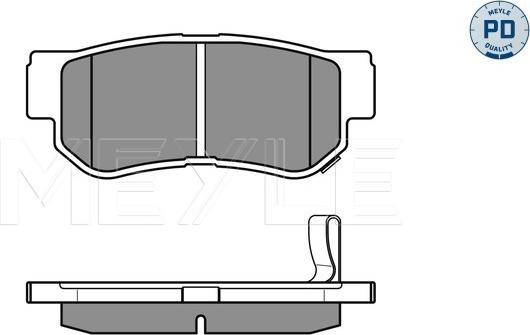 Meyle 025 235 4314/PD - Тормозные колодки, дисковые, комплект onlydrive.pro