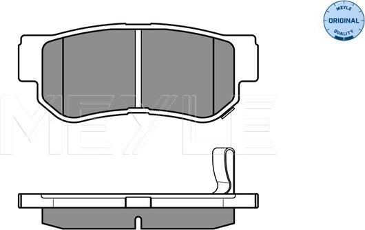 Meyle 025 235 4314/W - Тормозные колодки, дисковые, комплект onlydrive.pro