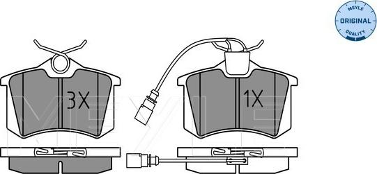 Meyle 025 235 5417/W - Brake Pad Set, disc brake onlydrive.pro