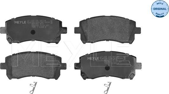 Meyle 025 235 5817/W - Brake Pad Set, disc brake onlydrive.pro