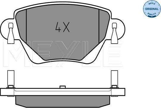 Meyle 025 235 5717 - Brake Pad Set, disc brake onlydrive.pro