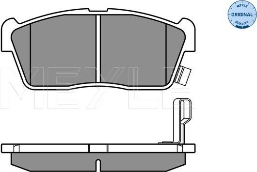 Meyle 025 235 0715 - Brake Pad Set, disc brake onlydrive.pro