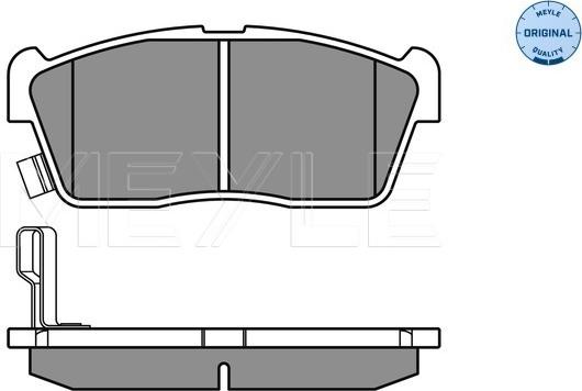 Meyle 025 235 0715 - Brake Pad Set, disc brake onlydrive.pro