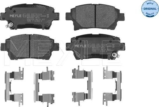 Meyle 025 235 1015/W - Brake Pad Set, disc brake onlydrive.pro