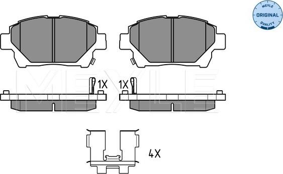 Meyle 025 235 1015/W - Brake Pad Set, disc brake onlydrive.pro