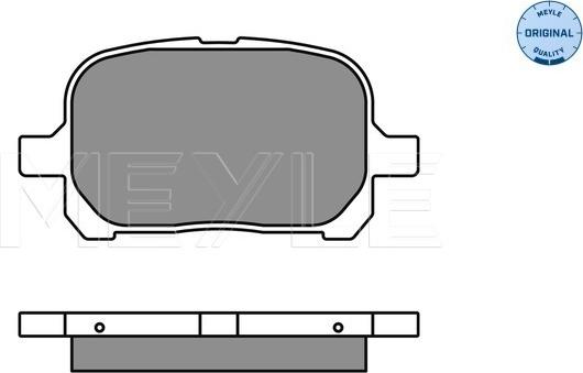 Meyle 025 235 1317 - Brake Pad Set, disc brake onlydrive.pro