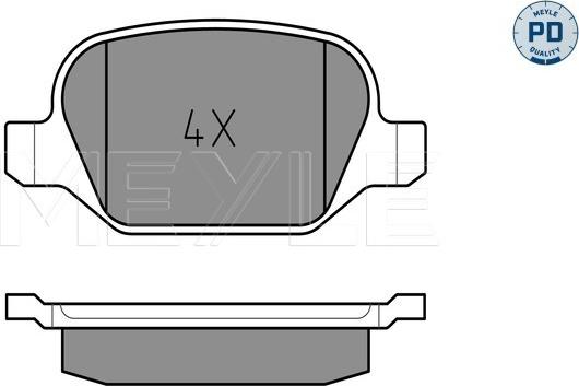 Meyle 025 235 1716/PD - Brake Pad Set, disc brake onlydrive.pro