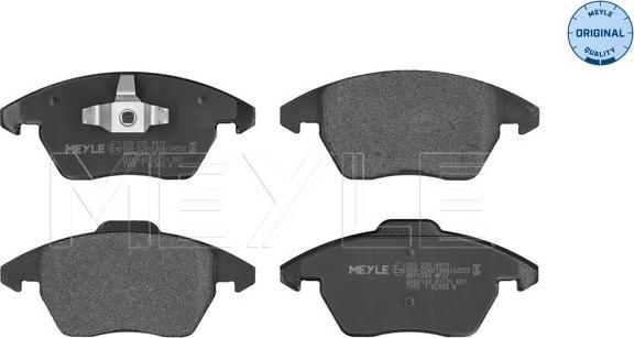 Meyle 025 235 8919 - Brake Pad Set, disc brake onlydrive.pro