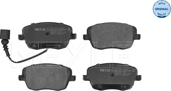 Meyle 025 235 8118/W - Brake Pad Set, disc brake onlydrive.pro