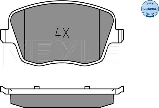 Meyle 025 235 8118 - Brake Pad Set, disc brake onlydrive.pro