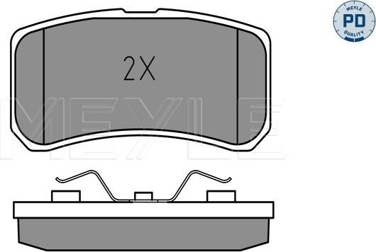 Meyle 025 235 8216/PD - Brake Pad Set, disc brake onlydrive.pro