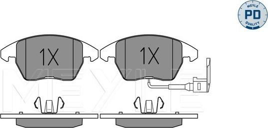 Meyle 025 235 8720/PD - Brake Pad Set, disc brake onlydrive.pro