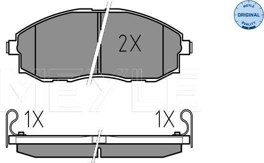 Meyle 025 235 3617/W - Piduriklotsi komplekt,ketaspidur onlydrive.pro