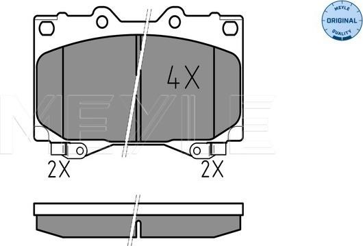 Meyle 025 235 2415/W - Brake Pad Set, disc brake onlydrive.pro