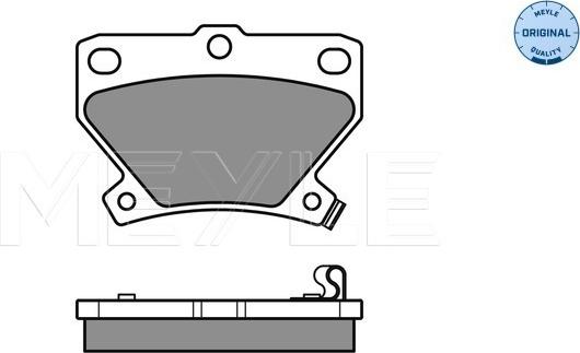 Meyle 025 235 2114/W - Brake Pad Set, disc brake onlydrive.pro