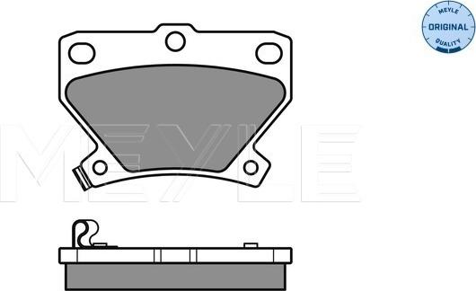 Meyle 025 235 2114/W - Brake Pad Set, disc brake onlydrive.pro