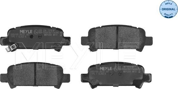 Meyle 025 235 7214/W - Brake Pad Set, disc brake onlydrive.pro