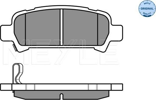 Meyle 025 235 7214/W - Brake Pad Set, disc brake onlydrive.pro