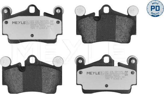 Meyle 025 236 9417/PD - Brake Pad Set, disc brake onlydrive.pro