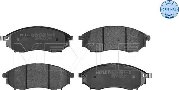 Meyle 025 236 9816/W - Brake Pad Set, disc brake onlydrive.pro