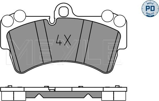 Meyle 025 236 9317/PD - Тормозные колодки, дисковые, комплект onlydrive.pro