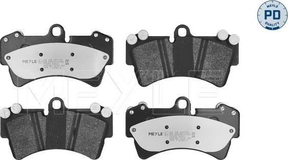 Meyle 025 236 9317/PD - Brake Pad Set, disc brake onlydrive.pro