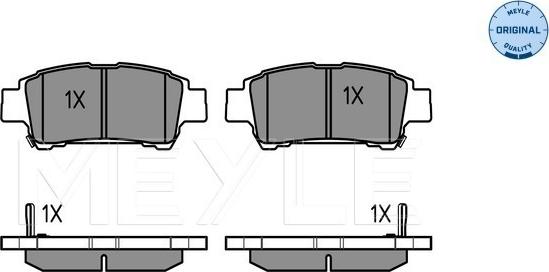 Meyle 025 236 4616/W - Brake Pad Set, disc brake onlydrive.pro