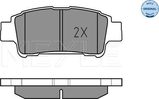 Meyle 025 236 4616/W - Brake Pad Set, disc brake onlydrive.pro