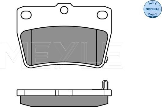 Meyle 025 236 5614/W - Brake Pad Set, disc brake onlydrive.pro