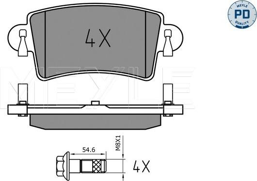 Meyle 025 236 6916/PD - Piduriklotsi komplekt,ketaspidur onlydrive.pro