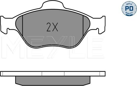 Meyle 025 236 0418/PD - Brake Pad Set, disc brake onlydrive.pro