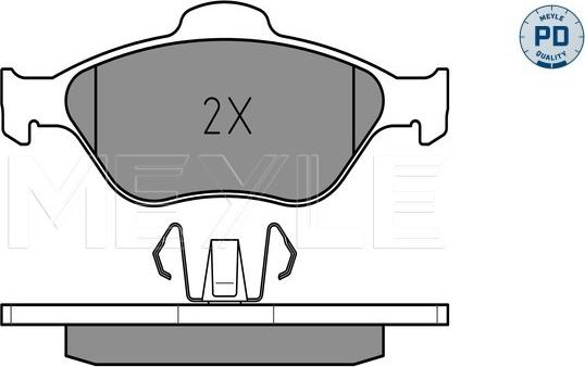 Meyle 025 236 0418/PD - Brake Pad Set, disc brake onlydrive.pro