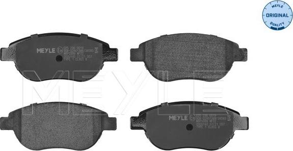 Meyle 025 236 0019 - Brake Pad Set, disc brake onlydrive.pro