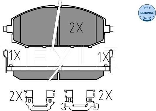 Meyle 025 236 1118/W - Brake Pad Set, disc brake onlydrive.pro