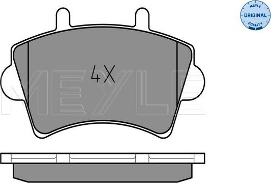 Meyle 025 236 1318 - Brake Pad Set, disc brake onlydrive.pro