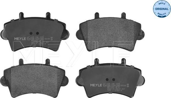 Meyle 025 236 1318 - Brake Pad Set, disc brake onlydrive.pro