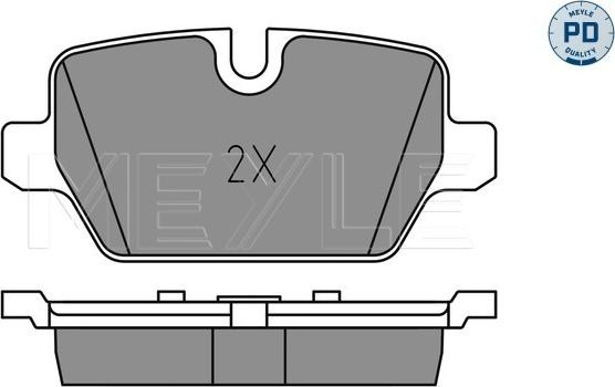 Meyle 025 236 2316/PD - Brake Pad Set, disc brake onlydrive.pro