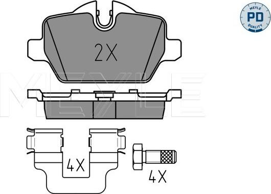 Meyle 025 236 2316/PD - Brake Pad Set, disc brake onlydrive.pro