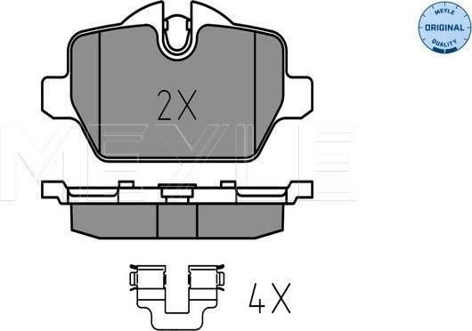 Meyle 025 236 2316 - Brake Pad Set, disc brake onlydrive.pro