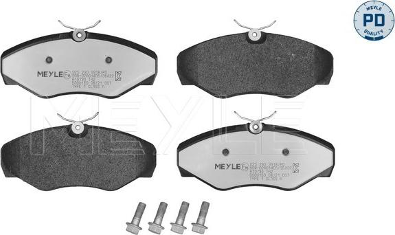 Meyle 025 230 9918/PD - Brake Pad Set, disc brake onlydrive.pro